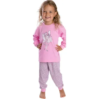 Chlapecké pyžamo Bettymode Dětské pyžamo KOUZELNÁ VÍLA RŮŽOVÁ dlouhý rukáv, 140