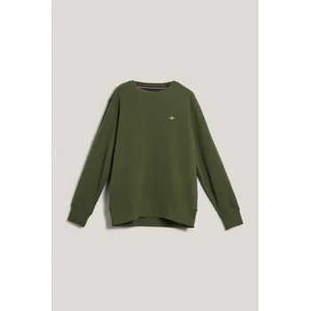 Pánská mikina MIKINA GANT REG SHIELD C-NECK SWEAT COUNTRY GREEN