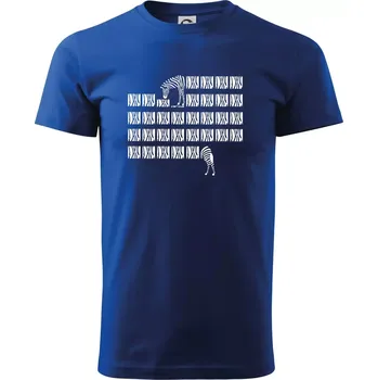 Zebra dlouhá - Triko extra velké (5-8XL) - 7XL ( Královská modrá )