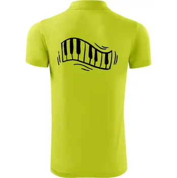 Pánská košile Klávesy kreslené - Polokošile Victory sportovní (dresovina) - L ( Limetková )