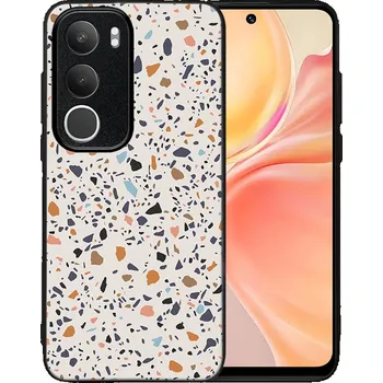 Pouzdro na tablet VSECHNONAMOBIL 118279 MY ART Ochranný kryt pro Vivo Y19s BEIGE TERRAZZO (162)