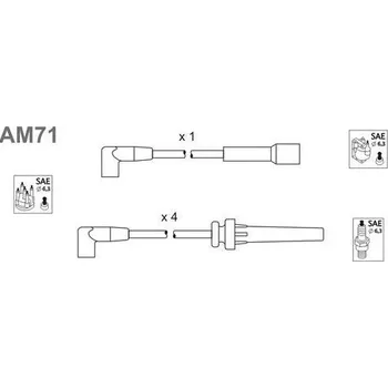 Zapalovací kabel Sada kabelů pro zapalování, AM71