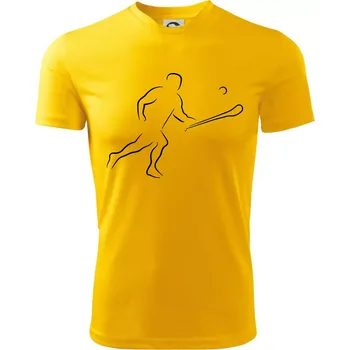 Chlapecké tričko Hurling hráč - Dětské triko sportovní (dresovina) - 146 cm/10 let ( Žlutá )