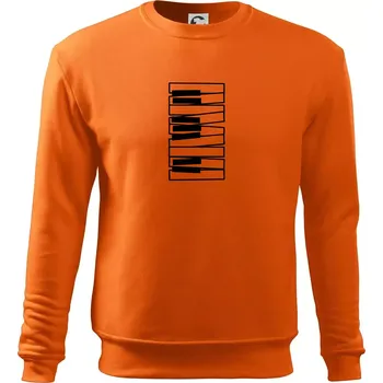 Pánská mikina Klávesy svisle - Mikina Essential pánská - M ( Oranžová )