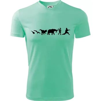 Bojové umění od pravěku - Dětské triko sportovní (dresovina) - 146 cm/10 let ( Mátová )