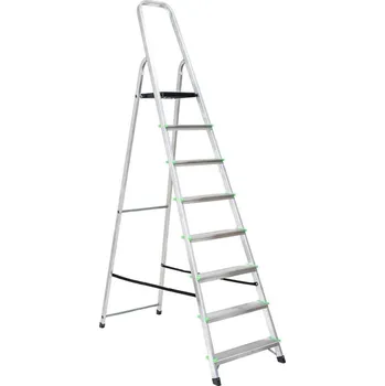 Žebřík Žebřík ALW 8 stu. 150kg. 1918 s plast plošinkou