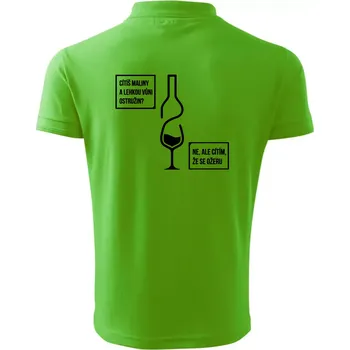 Pánská košile Cítím, že se ožeru - Polokošile pánská Pique Polo 203 - 4XL ( Apple Green )