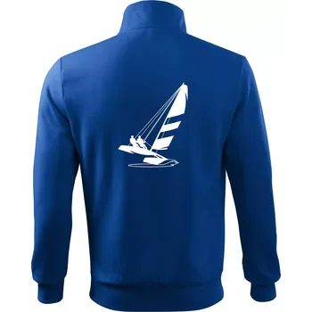 Pánská mikina Katamarán na vodě - Mikina bez kapuce Adventure - S ( Královská modrá )