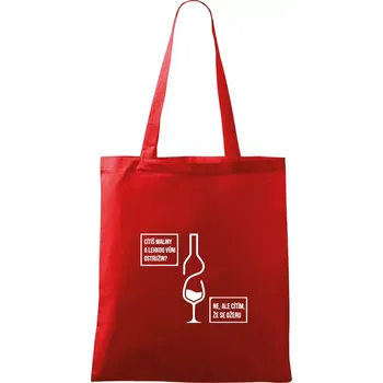 Cítím, že se ožeru - Taška bavlněná - 42 x 38 cm ( Červená )