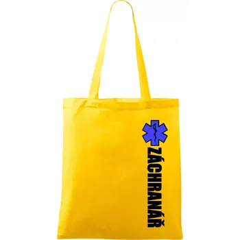 Záchranář - hvězda - Taška bavlněná - 42 x 38 cm ( Žlutá )