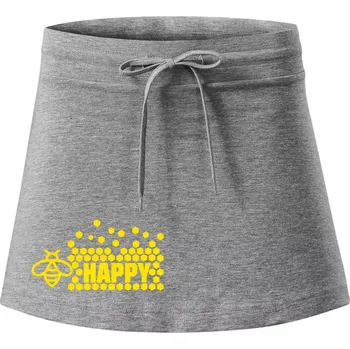 Dámská sukně Bee Happy - Sportovní sukně - two in one - XL ( Tmavě šedý melír )