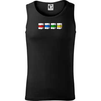 Turistické značky všechny - Tílko pánské Core - M ( Černá )