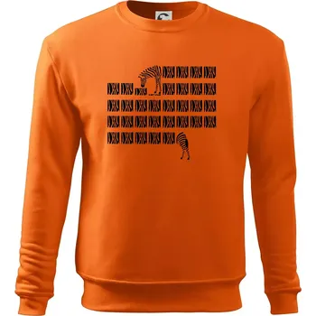 Pánská mikina Zebra dlouhá - Mikina Essential pánská - S ( Oranžová )