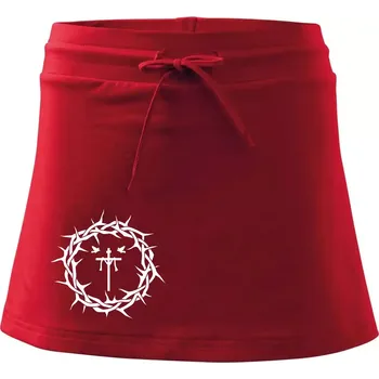 Dámská sukně Jesus zmrtvýchvstání - Sportovní sukně - two in one - L ( Červená )
