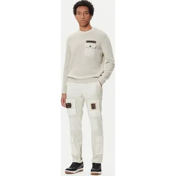 Pánské kalhoty Aeronautica Militare Kalhoty z materiálu 252PA1664UCT04241 Béžová Regular Fit 56