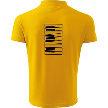 Pánská košile Klávesy svisle - Polokošile pánská Pique Polo 203 - XL ( Žlutá )