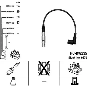 Zapalovací kabel Sada kabelů pro zapalování, 0579