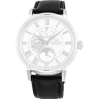 Řemínek na hodinky Kožený řemínek Orient Star UL01B011J9 21mm (pro RE-AY01), černý