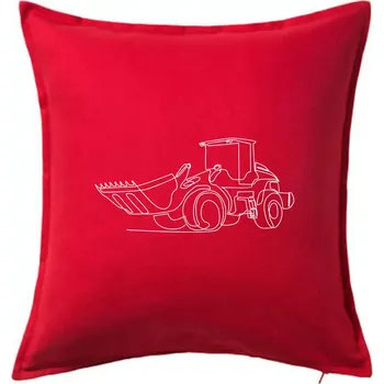Polštář Nakladač jedním tahem - Polštář 50x50 - 50x50 - Pouze potah ( Červená )