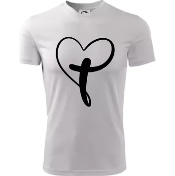 Chlapecké tričko Jesus srdce - Dětské triko sportovní (dresovina) - 146 cm/10 let ( Bílá )