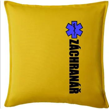 Polštář Záchranář - hvězda - Polštář 50x50 - 50x50 - Pouze potah ( Žlutá )
