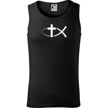 Pánské termoprádlo Ježíšova ryba - Tílko pánské Core - L ( Černá )