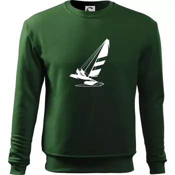 Pánská mikina Katamarán na vodě - Mikina Essential pánská - XL ( Lahvově zelená )