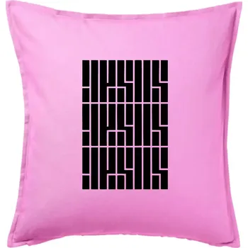 Polštář Jesus nápis - Polštář 50x50 - 50x50 - Pouze potah ( Růžová )