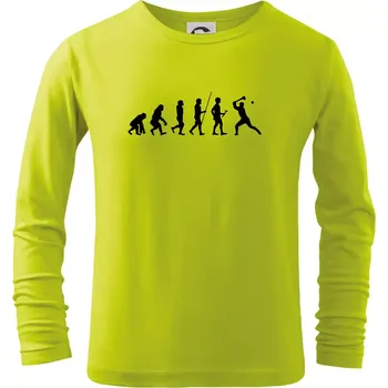 Evoluce hurling - Triko dětské Long Sleeve - 134 cm/8 let ( Limetková )