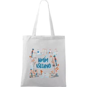 Instalatér umím všechno - Taška bavlněná - 42 x 38 cm ( Bílá )