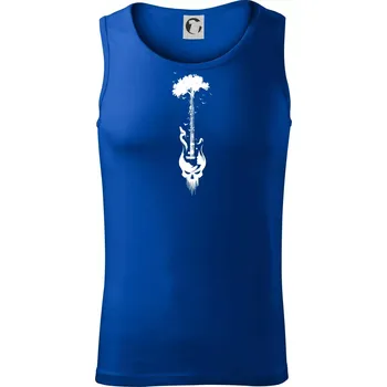Kytara strom a lebka - Tílko pánské Core - S ( Královská modrá )