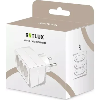 Prodlužovací kabel RPC 60 rozbočka 3x 2,5A/250V bílá RETLUX (Rozdvojka)