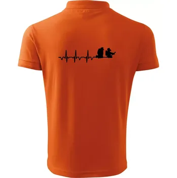 Pánská košile EKG hasiči - Polokošile pánská Pique Polo 203 - 4XL ( Oranžová )