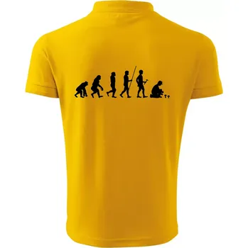 Pánská košile Evoluce houbař muž - Polokošile pánská Pique Polo 203 - L ( Žlutá )