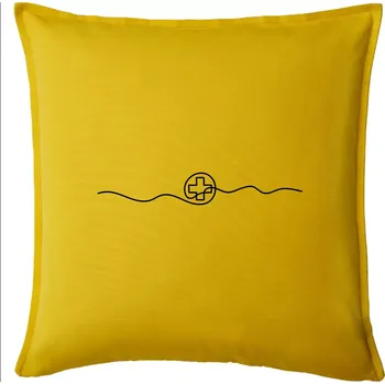 Polštář Doktor jedním tahem - Polštář 50x50 - 50x50 - Pouze potah ( Žlutá )