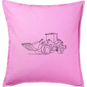 Polštář Nakladač jedním tahem - Polštář 50x50 - 50x50 - Pouze potah ( Růžová )