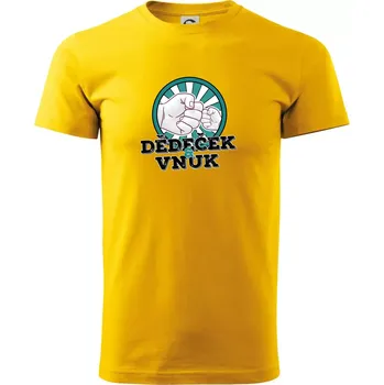 Dědeček a vnuk - Triko extra velké (5-8XL) - 8XL ( Žlutá )