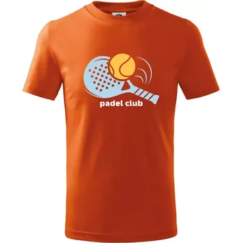 Padel club - Tričko dětské bavlněné - 98 cm / 2 roky ( Oranžová )