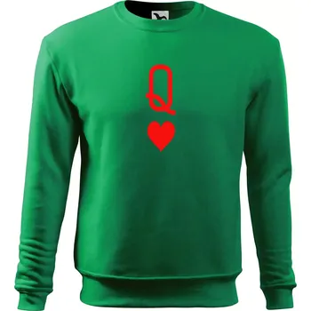 Chlapecké tričko Poker Q love - Mikina Essential dětská - 146 cm/10 let ( Středně zelená )