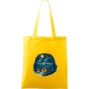 Krkonoše pod stanem - Taška bavlněná - 42 x 38 cm ( Žlutá )