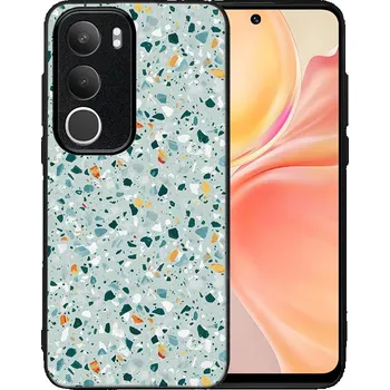 Pouzdro na tablet VSECHNONAMOBIL 118281 MY ART Ochranný kryt pro Vivo Y19s BLUE TERRAZZO (164)