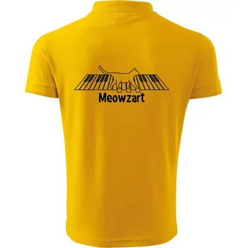 Pánská košile Meowzart - Polokošile pánská Pique Polo 203 - 4XL ( Žlutá )