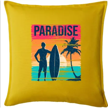 Polštář Paradise - barevný čtverec - Polštář 50x50 - 50x50 - Pouze potah ( Žlutá )