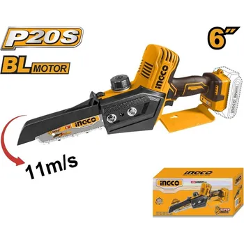 Píla reťazová Li-Ion MINI CGSLI2068 INGCO AKU 20V P20S bez akumulátora a nab.