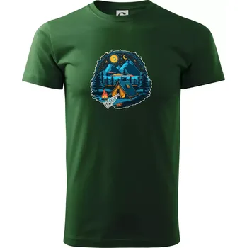 Beskydy pod stanem - Triko extra velké (5-8XL) - 8XL ( Lahvově zelená )