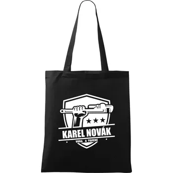 Instalatér umím všechno - Taška bavlněná - 42 x 38 cm ( Černá )