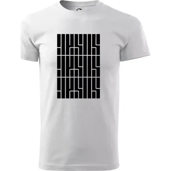 Pánské tričko Jesus nápis - Triko extra velké (5-8XL) - 6XL ( Bílá )