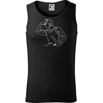 Pánské termoprádlo Posilování biceps jedním tahem - Tílko pánské Core - M ( Černá )