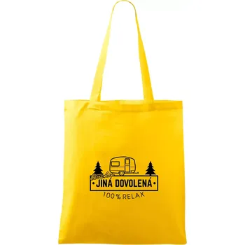 Trochu jiná dovolená karavan - Taška bavlněná - 42 x 38 cm ( Žlutá )