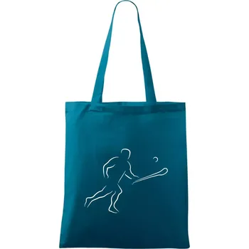 Hurling hráč - Taška bavlněná - 42 x 38 cm ( Petrolejová )